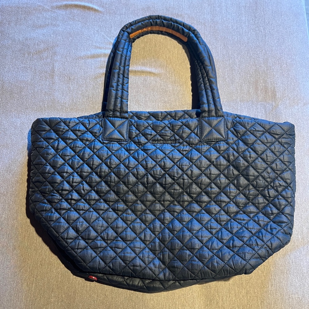 MZ Wallace Metro Tote in Quilted Black Nylon